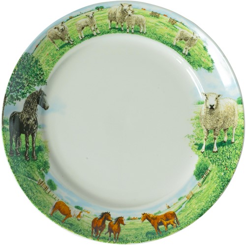 Wiebe van der Zee Bord 21 cm Paard/Schaap