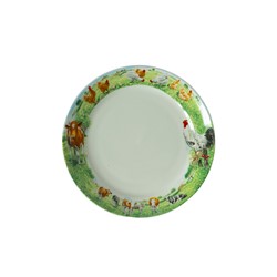 Wiebe van der Zee Plate 18 cm Cow/Chicken