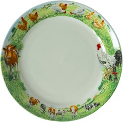 Wiebe van der Zee Plate 18 cm Cow/Chicken