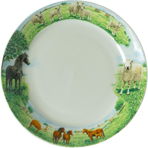 Wiebe van der Zee Bord 18 cm Paard/Schaap