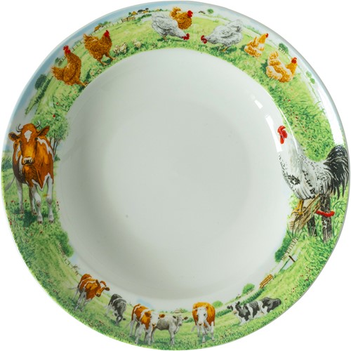 Wiebe van der Zee Bord Diep 23 cm Koe/Kip