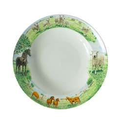 Bord Diep Paard Schaap 23 cm.