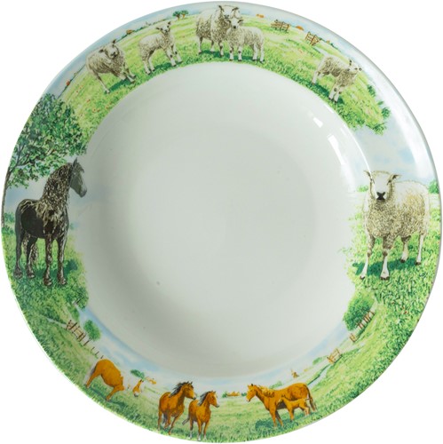 Wiebe van der Zee Bord Diep 23 cm Paard/Schaap