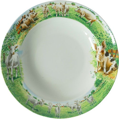 Wiebe van der Zee Bord Diep 23 cm Geit/Varken