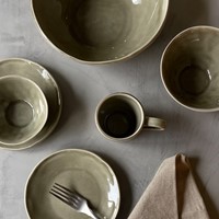 Dutch Rose Deep plate 23,5 cm Olive-10