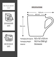 Dutch Rose Mug Olive 39 cl.-13