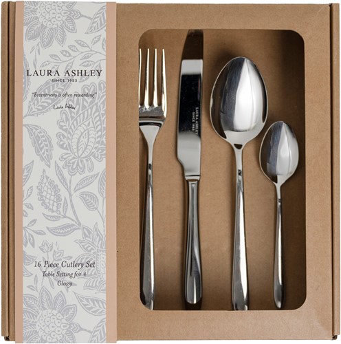 Laura Ashley Bestekset 16-delig glans-2