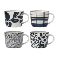 Dutch Floral Giftset 4 Bekers assorti