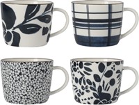 Dutch Floral Giftset 4 Mugs assorti