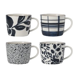 Dutch Floral Giftset 4 Bekers assorti