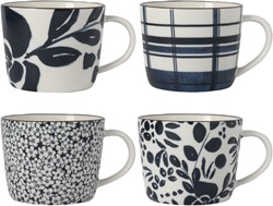 Dutch Floral Giftset 4 Bekers assorti