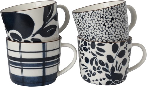 Dutch Floral Giftset 4 Bekers assorti-3