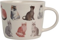 Dutch Floral Giftset 3 Bekers Laag Katten Kleur 32 cl.-1