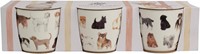 Dutch Floral Giftset 3 Bekers Laag Honden Kleur 32 cl.-2