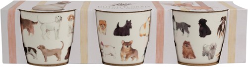 Dutch Floral Giftset 3 Bekers Laag Honden Kleur 32 cl.-2
