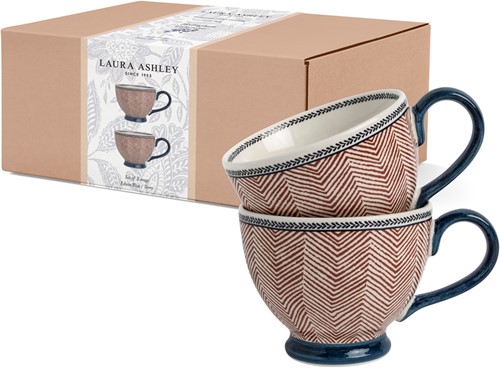 Giftset 2 Mugs Edwin Blue Terra 43 cl.-2