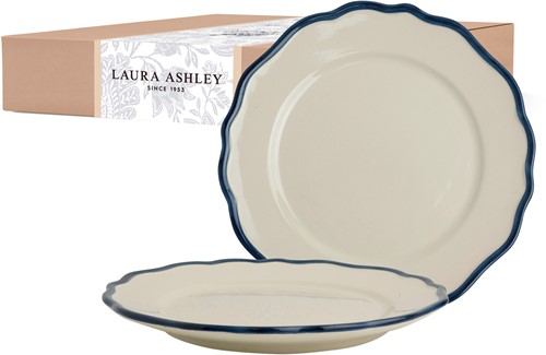 Giftset 2 Plates 27 cm Solid Blue-2