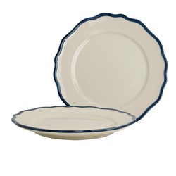 Giftset 2 Plates 27 cm Solid Blue