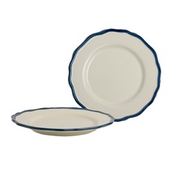 Giftset 2 Plates 21 cm Solid Blue