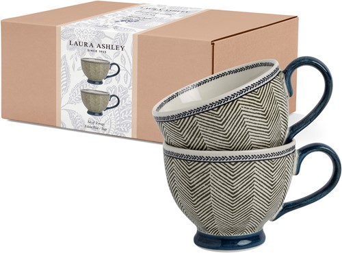 Giftset 2 Mugs Edwin Blue Sage 43 cl.-2
