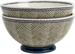 Giftset 2 Bowls 15,5 cm Edwin Blue Sage