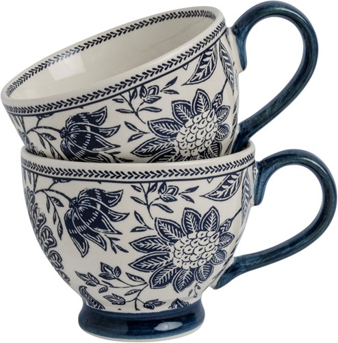 Giftset 2 Mokken Hedingham Blue 43 cl.
