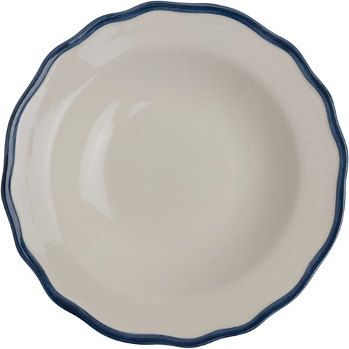 Giftset 2 Plates deep 22,5 cm Solid Blue-3