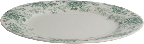 Bord 26 cm Bloemen groen-2