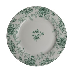 Plate 23 cm Flowers green