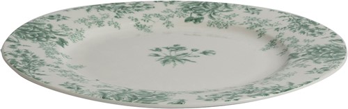 Bord 23 cm Bloemen groen-2