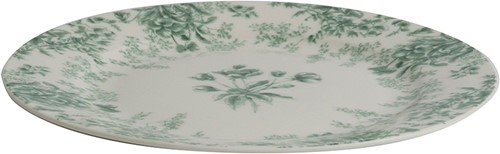 Plate 18 cm Flowers green-2
