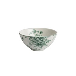 Kom 13 cm Bloemen groen