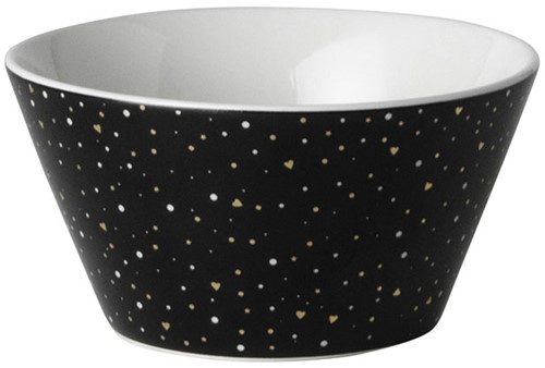 Bliss Kom 10 cm Zwart Glitter 