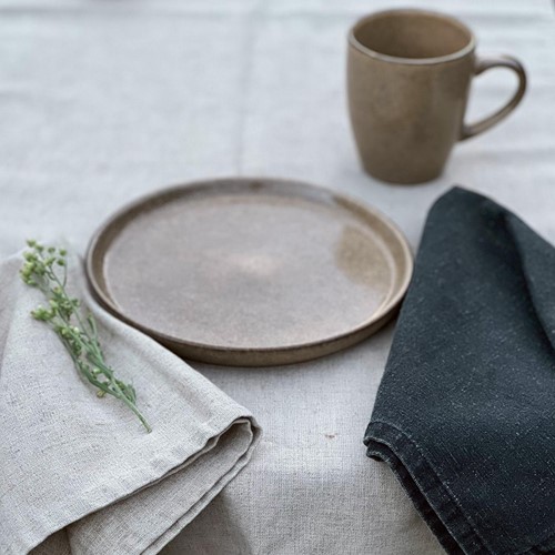 Dutch Rose Napkin 45x45 cm Grey-3