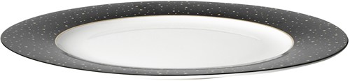 Bliss Bord Plat 26 cm Zwart Glitter-2