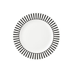 Gebakbord 18 cm Streep zwart