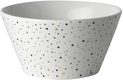 Dutch Rose Bowl 10 cm White Glitter