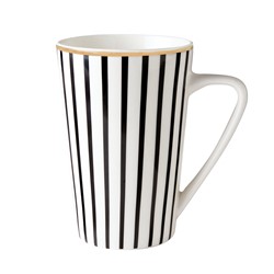 Dutch Rose Mug XL Stripe Gold 43 cl.