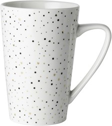 Beker XL Wit Glitter 43 cl.