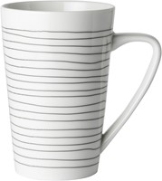 Dutch Rose Mug XL White Stripe 43 cl.