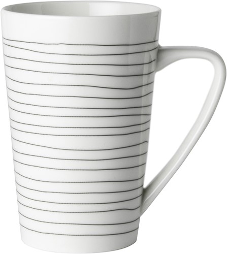 Bliss Beker XL Wit Streep 43 cl.