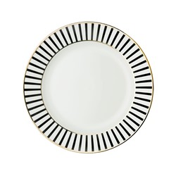 Bord Plat 21 cm Streep Goud