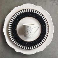 Dutch Rose Plate 21 cm Stripe Gold-3
