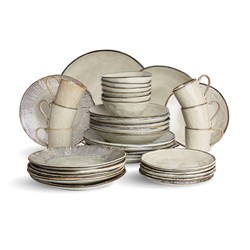 Set 36 Delig Servies Creme