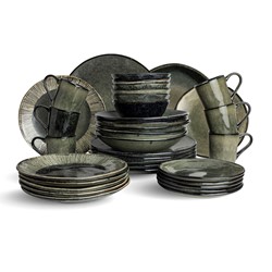Dutch Rose Set 36 Delig Servies Groen