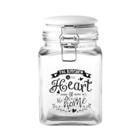 Bliss Beugelpot Vierkant 1,1 liter Wit