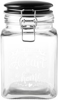 Bliss Beugelpot Vierkant 1,1 liter Zwart