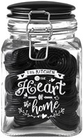 Dutch Rose Glassjar 1,1 liter Black-2