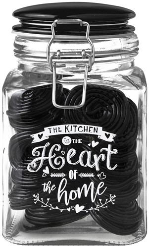 Dutch Rose Glassjar 1,1 liter Black-2