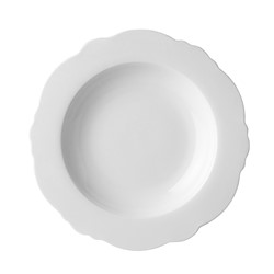 Bord Schulp Diep 23 cm Wit